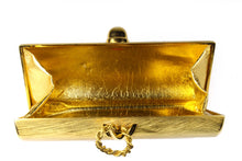 RODO brushed aged gold clutch purse