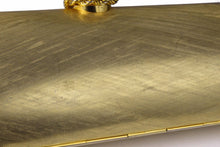 RODO brushed aged gold clutch purse