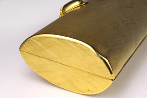 RODO brushed aged gold clutch purse