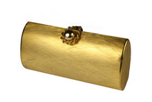 RODO brushed aged gold clutch purse