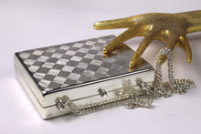 RODO silver clutch box purse