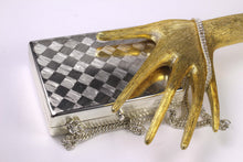 RODO silver clutch box purse