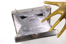 RODO silver clutch box purse