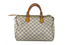 LOUIS VUITTON Speedy 30 Damier Azur canvas bag