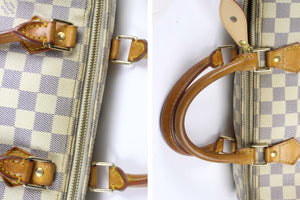 LOUIS VUITTON Speedy 30 Damier Azur canvas bag