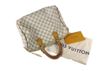 LOUIS VUITTON Speedy 30 Damier Azur canvas bag