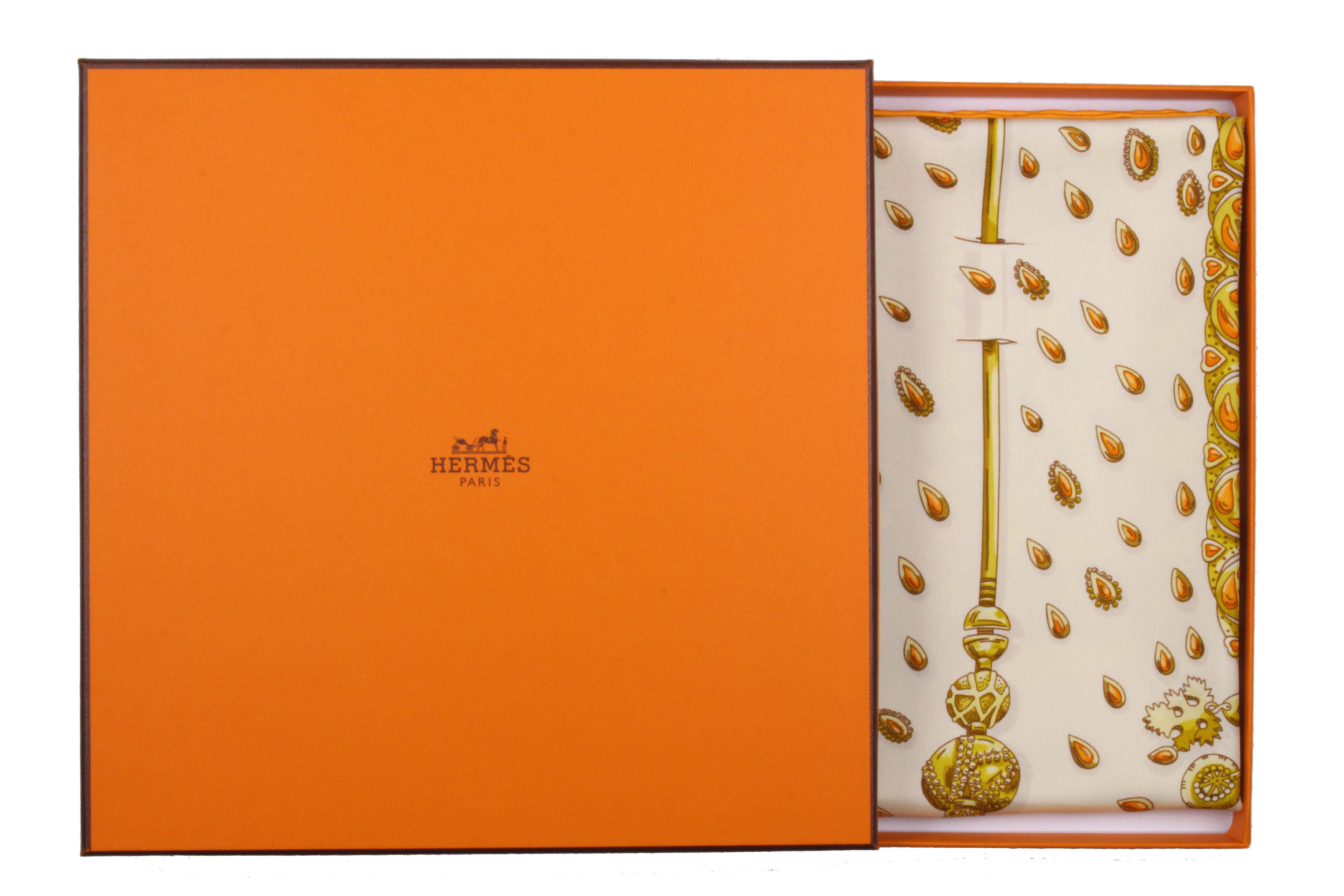 HERMÈS scarf “Tresors Retrouves” by Annie Faivre – Vintage Carwen