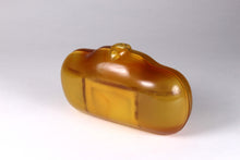 Vintage amber bakelite vanity purse bag
