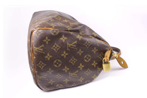 LOUIS VUITTON Speedy 30 brown monogram canvas bag