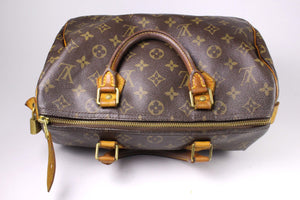 LOUIS VUITTON Speedy 30 brown monogram canvas bag