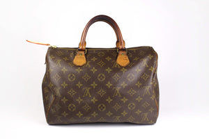 LOUIS VUITTON Speedy 30 brown monogram canvas bag