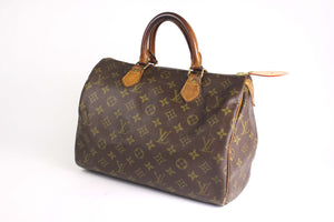 LOUIS VUITTON Speedy 30 brown monogram canvas bag