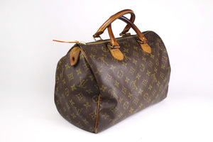 LOUIS VUITTON Speedy 30 brown monogram canvas bag