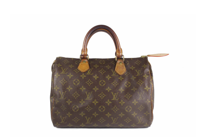 LOUIS VUITTON Speedy 30 brown monogram canvas bag