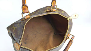 LOUIS VUITTON Speedy 30 brown monogram canvas bag