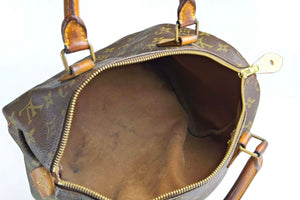 LOUIS VUITTON Speedy 30 brown monogram canvas bag