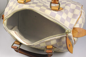 LOUIS VUITTON Speedy 25 Damier Azur canvas bag