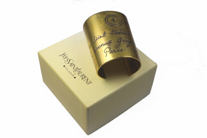 YVES SAINT LAURENT Y-mail large open cuff bracelet