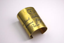 YVES SAINT LAURENT Y-mail large open cuff bracelet