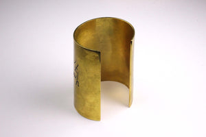 YVES SAINT LAURENT Y-mail large open cuff bracelet