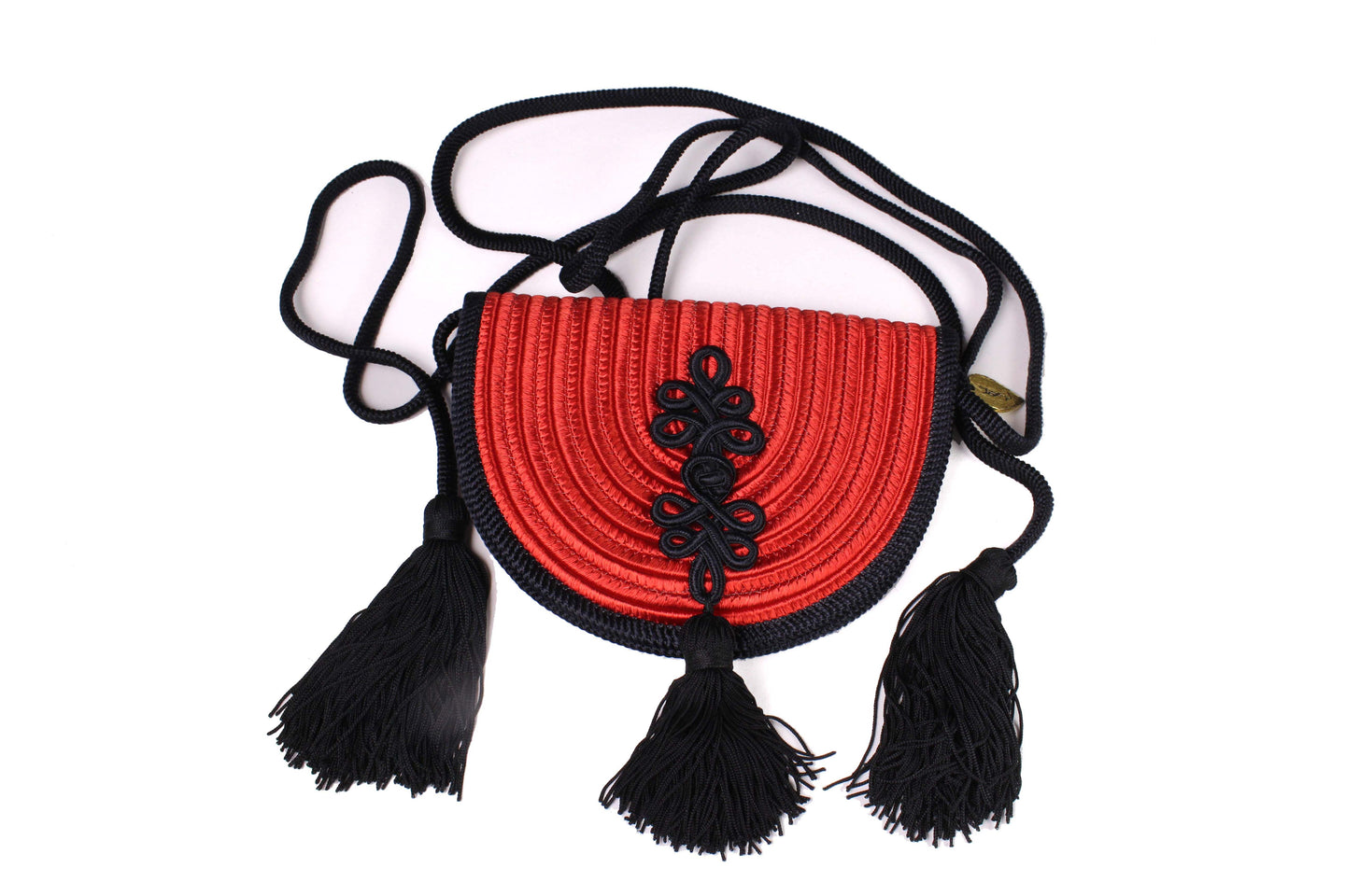 YVES SAINT LAURENT mini passementerie clutch belt bag