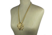 YVES SAINT LAURENT arabesque style pendant necklace