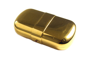Yves Saint Laurent gold plated minaudière