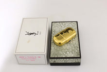 YVES SAINT LAURENT gold plated pillbox