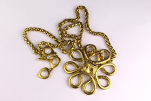 YVES SAINT LAURENT arabesque style pendant necklace