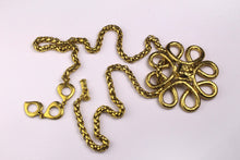 YVES SAINT LAURENT arabesque style pendant necklace