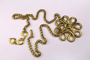 YVES SAINT LAURENT arabesque style pendant necklace