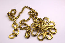 YVES SAINT LAURENT arabesque style pendant necklace