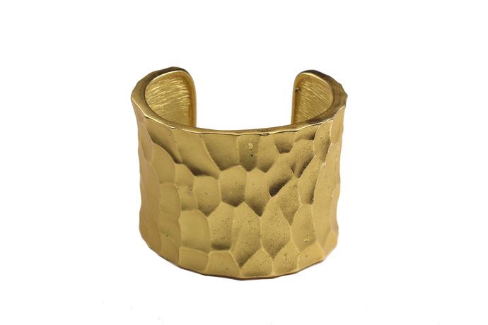 YVES SAINT LAURENT honeycomb open cuff bracelet