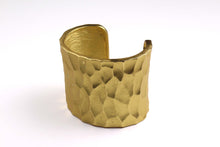 YVES SAINT LAURENT honeycomb open cuff bracelet