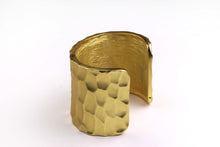 YVES SAINT LAURENT honeycomb open cuff bracelet