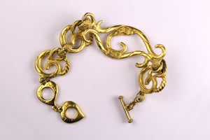 YVES SAINT LAURENT textured curl link bracelet