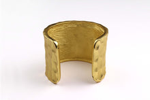 YVES SAINT LAURENT honeycomb open cuff bracelet
