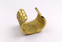 YVES SAINT LAURENT honeycomb open cuff bracelet