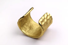 YVES SAINT LAURENT honeycomb open cuff bracelet
