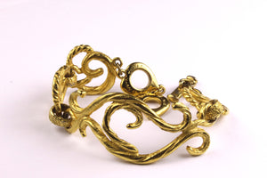 YVES SAINT LAURENT textured curl link bracelet