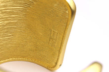 YVES SAINT LAURENT honeycomb open cuff bracelet