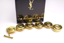 YVES SAINT LAURENT spiral oval medallions bracelet