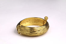 YVES SAINT LAURENT grooved cuff bracelet