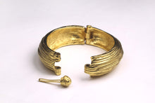 YVES SAINT LAURENT grooved cuff bracelet