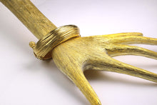 YVES SAINT LAURENT grooved cuff bracelet