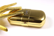 Yves Saint Laurent gold plated minaudière