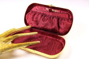 Yves Saint Laurent gold plated minaudière