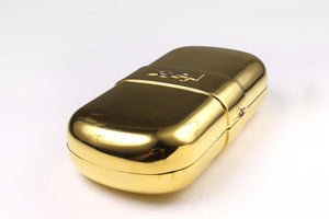 Yves Saint Laurent gold plated minaudière