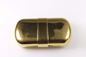 Yves Saint Laurent gold plated minaudière