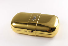 Yves Saint Laurent gold plated minaudière